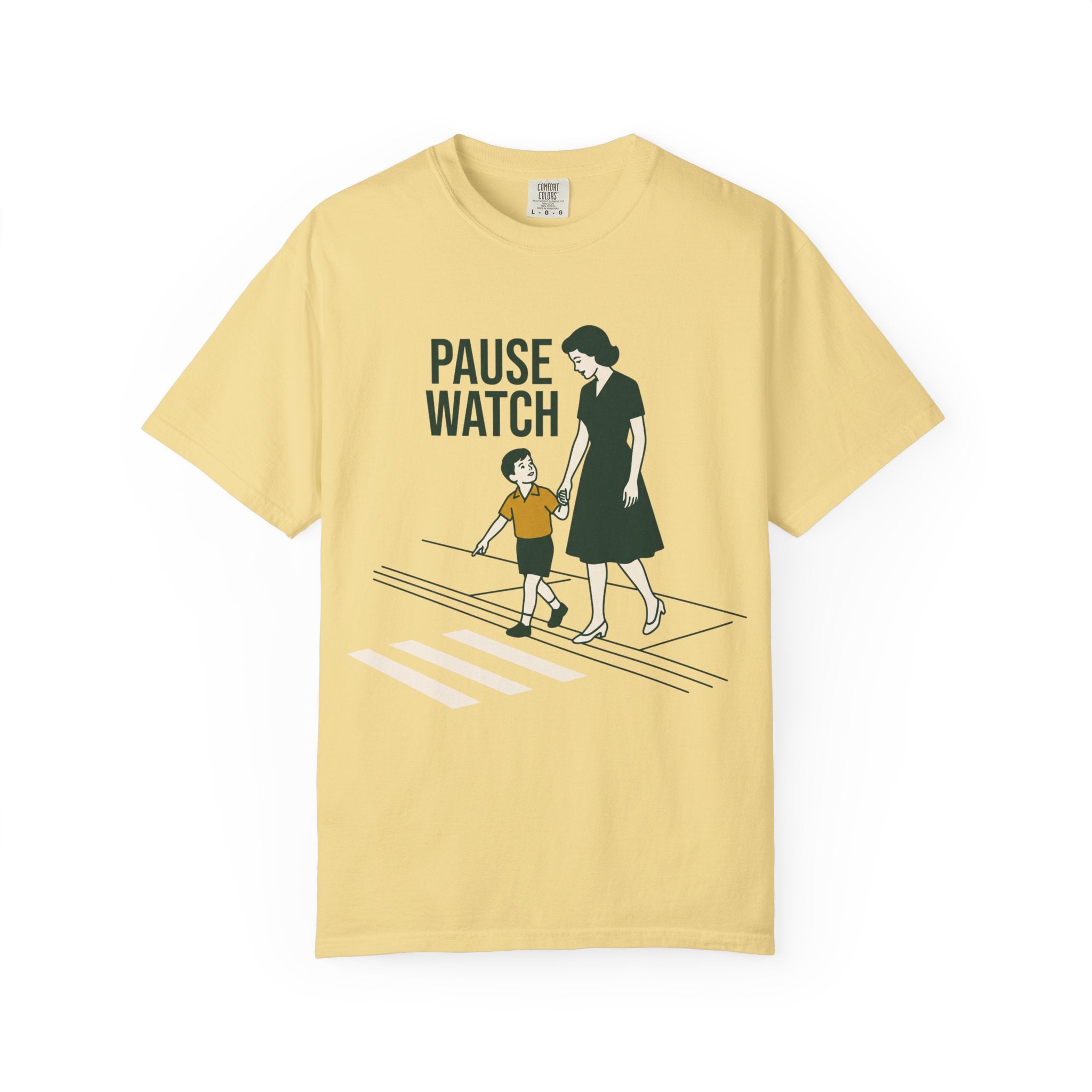 Crosswalk? Pause Watch. Tee