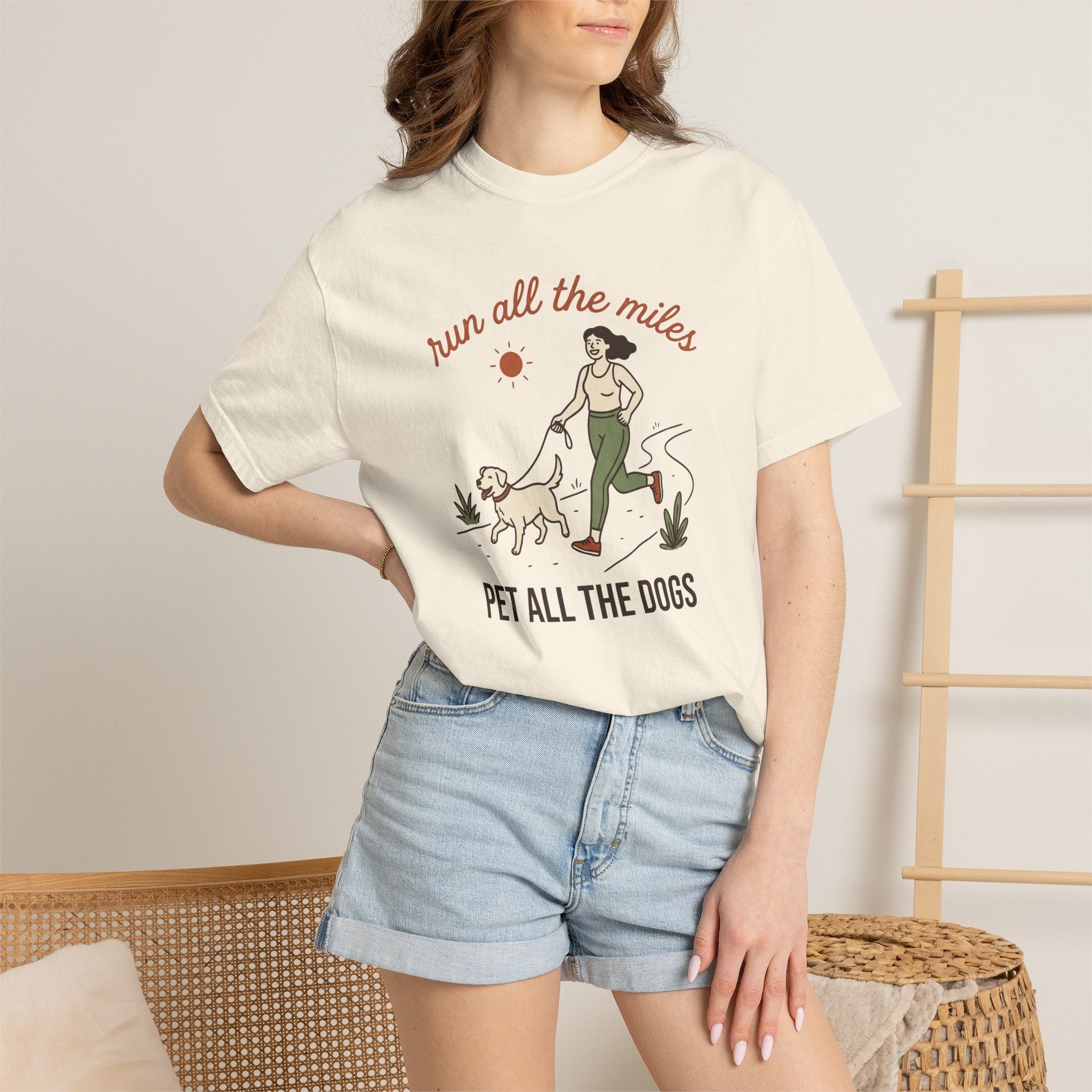 Run All the Miles, Pet All the Dogs Tee