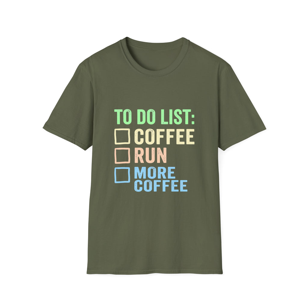 To Do List: Coffee, Run & More Coffee T-Shirt