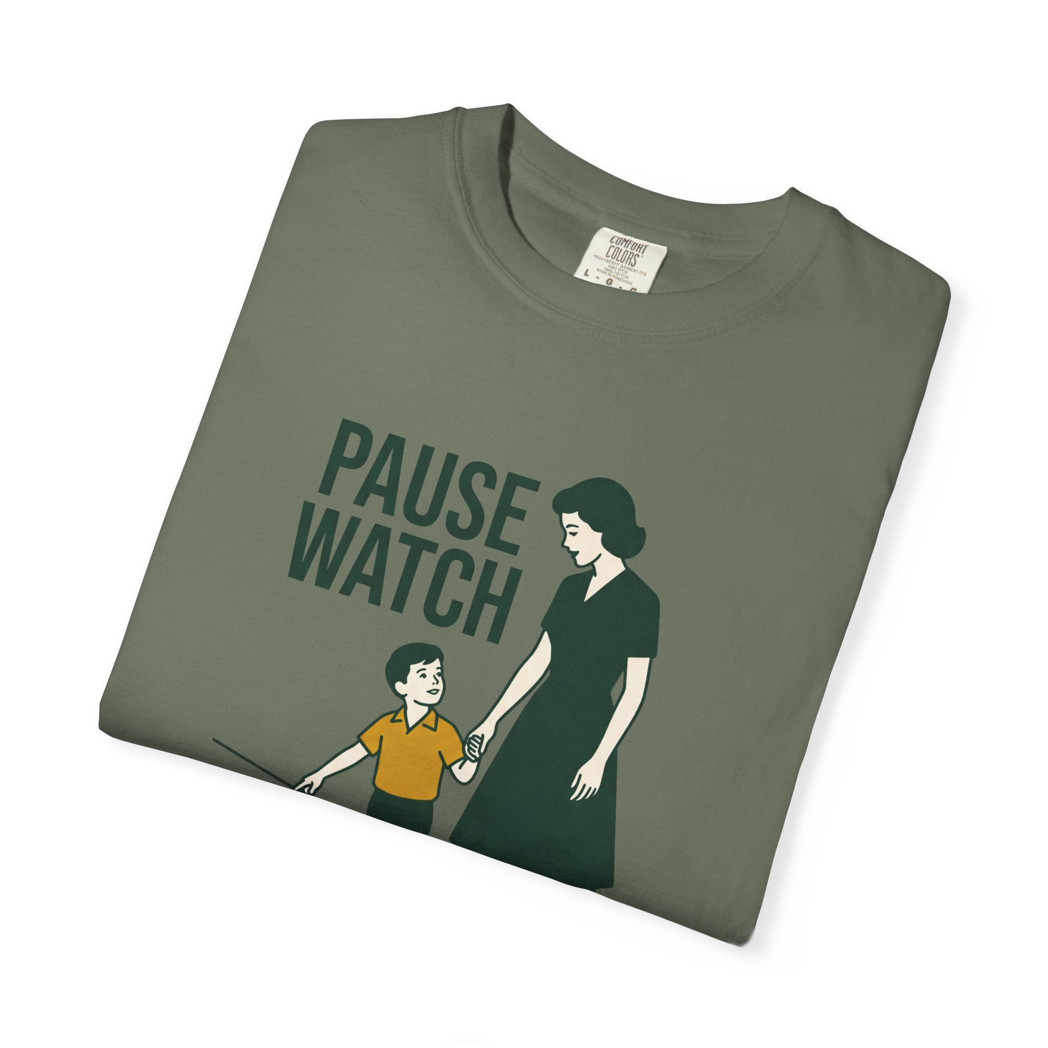 Crosswalk? Pause Watch. Tee