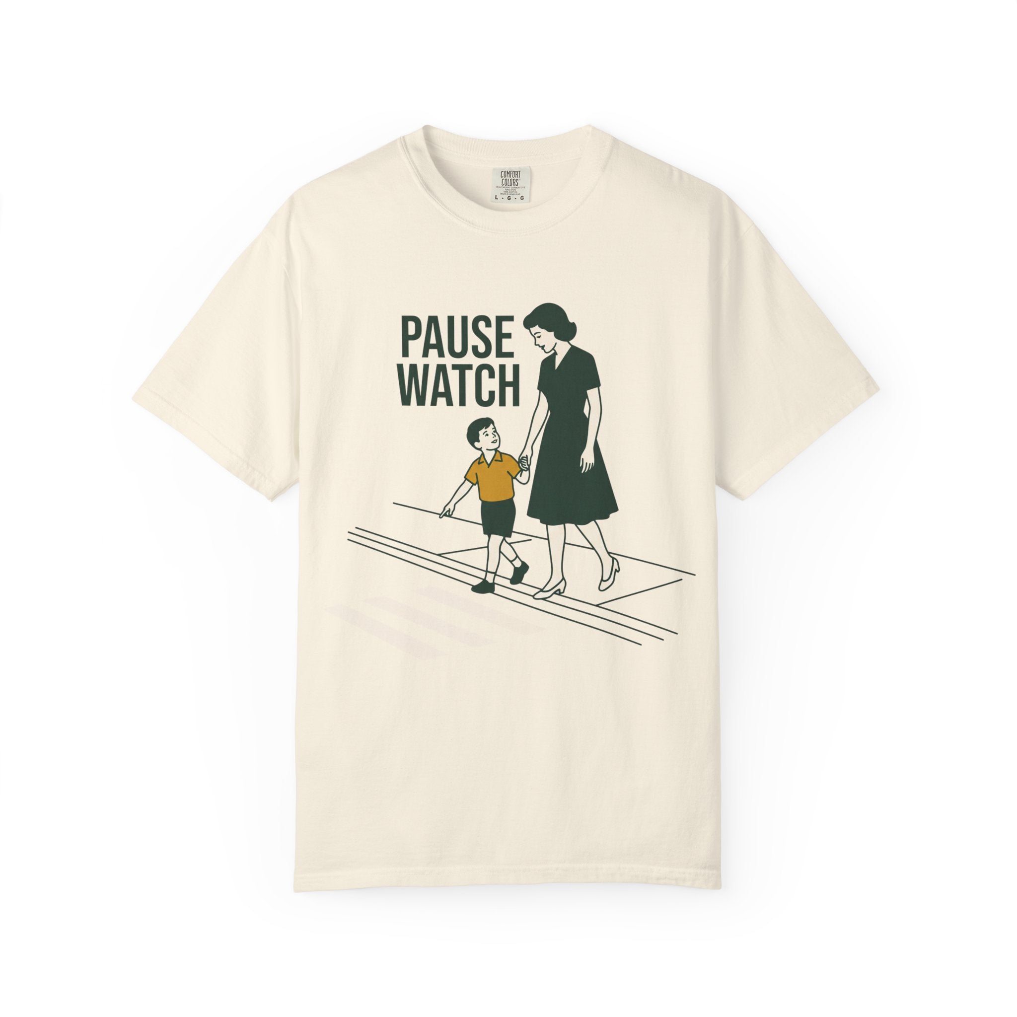Crosswalk? Pause Watch. Tee