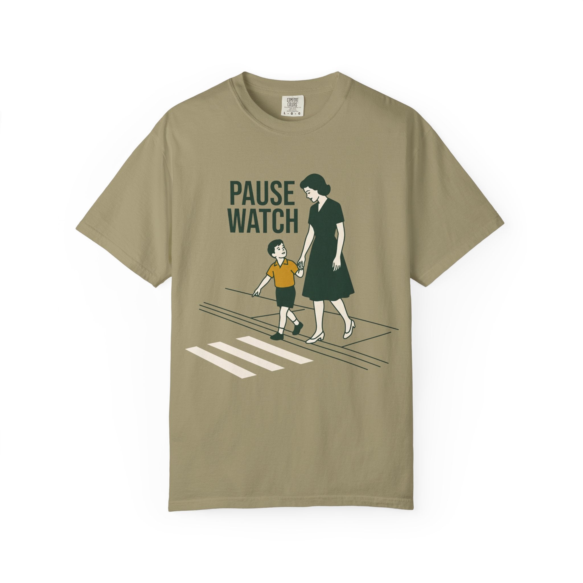 Crosswalk? Pause Watch. Tee