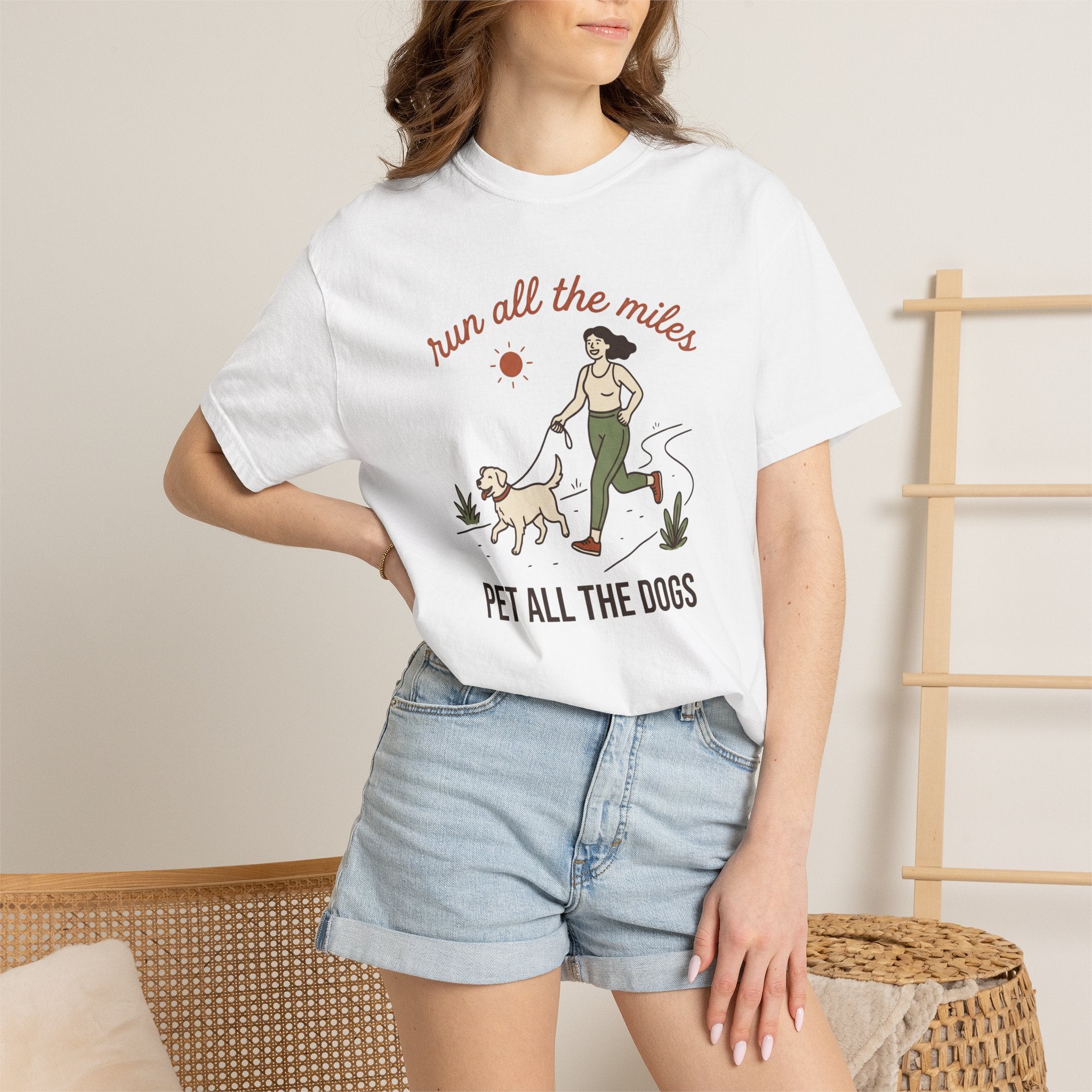 Run All the Miles, Pet All the Dogs Tee