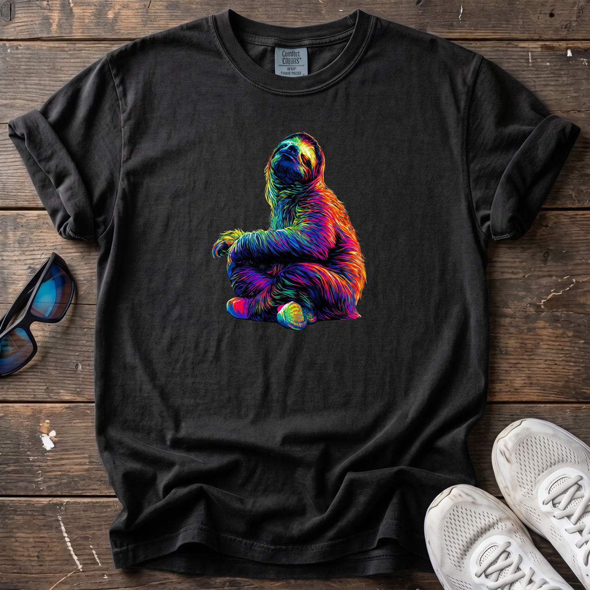 Active Recovery Sloth Tee — Black