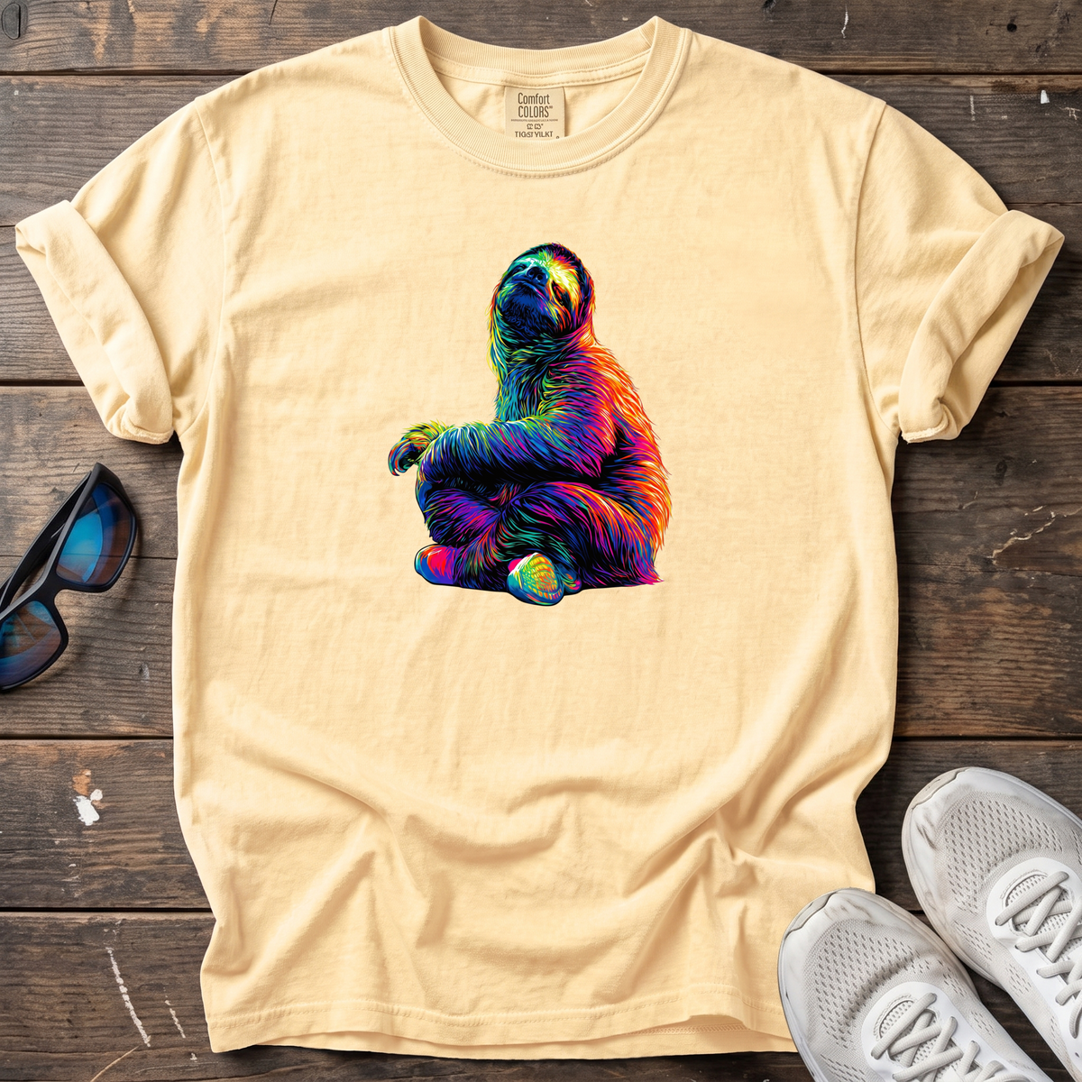 Active Recovery Sloth Tee — Butter