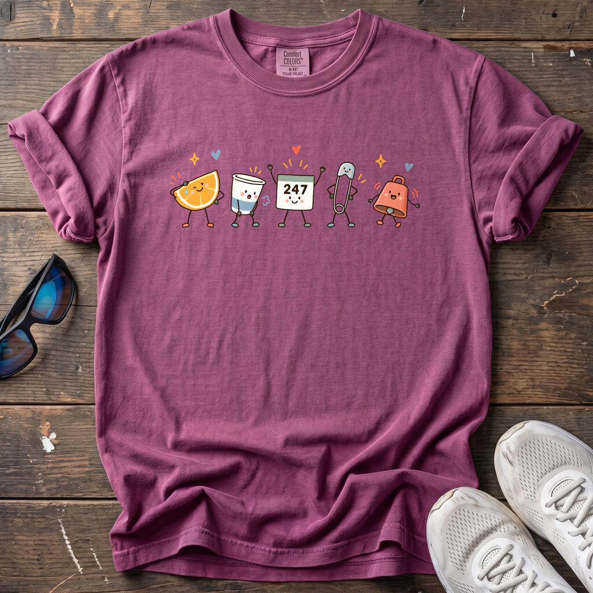 Aid Station All-Stars Tee — Berry