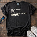 Am I Fast? Also No Tee — Black