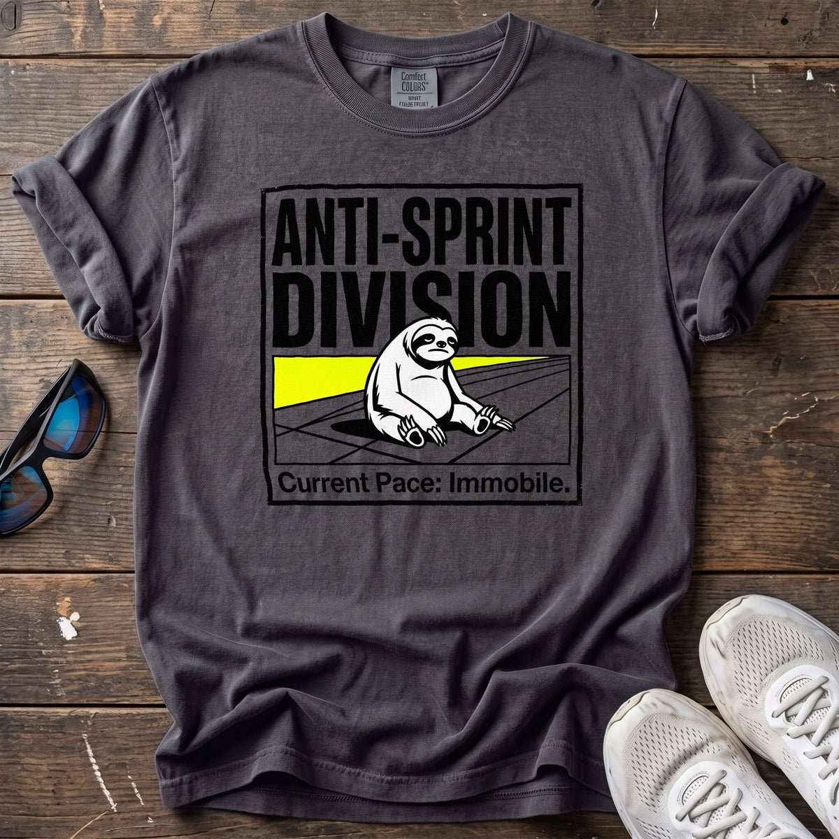 Anti-Sprint Division Tee — Graphite