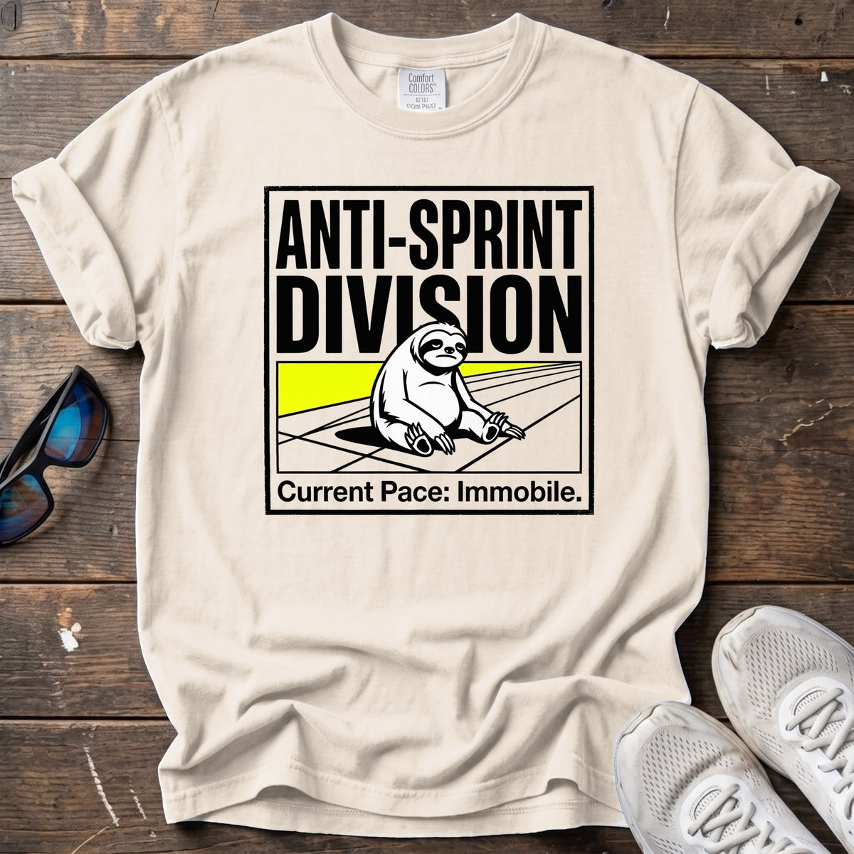 Anti-Sprint Division Tee — Ivory