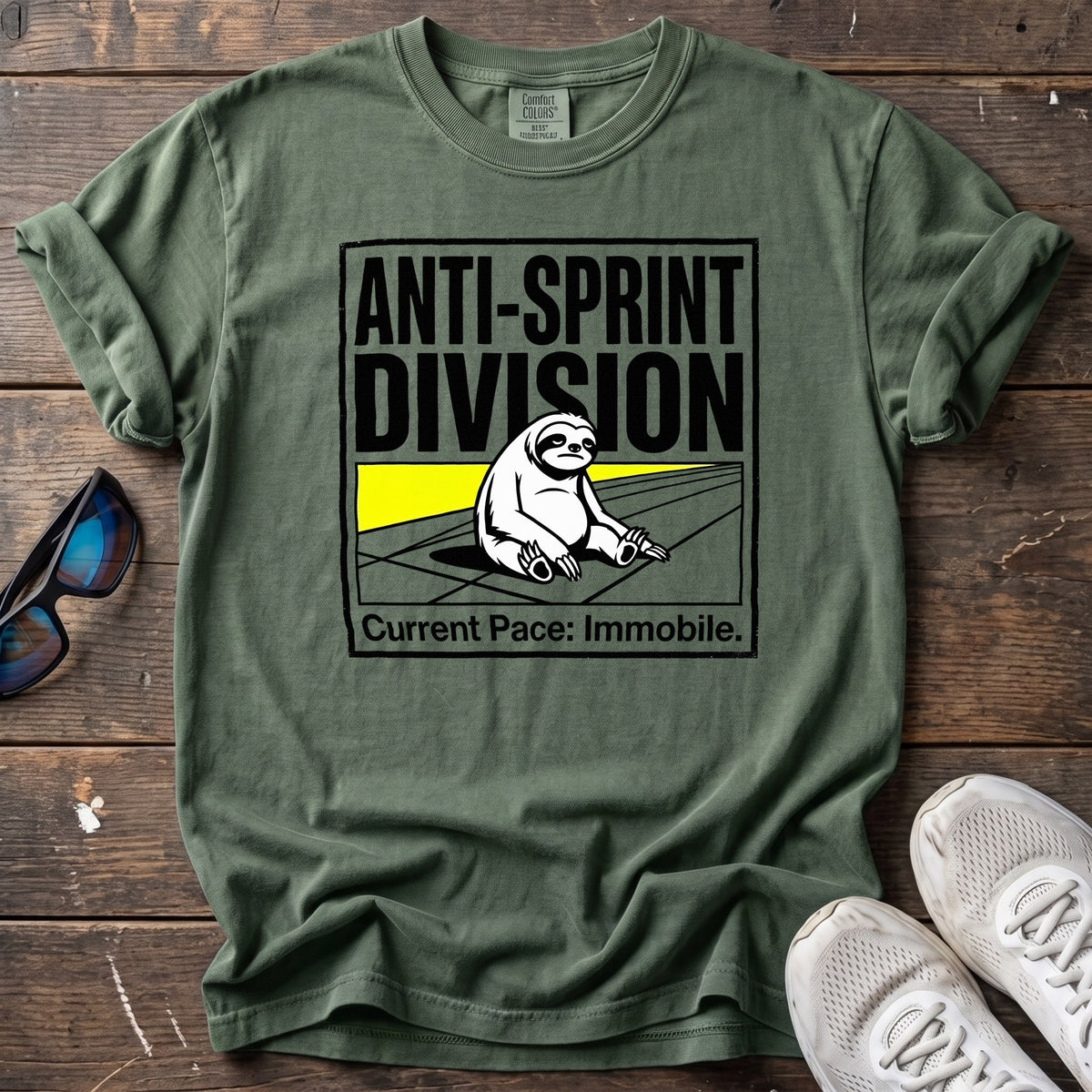Anti-Sprint Division Tee — Moss