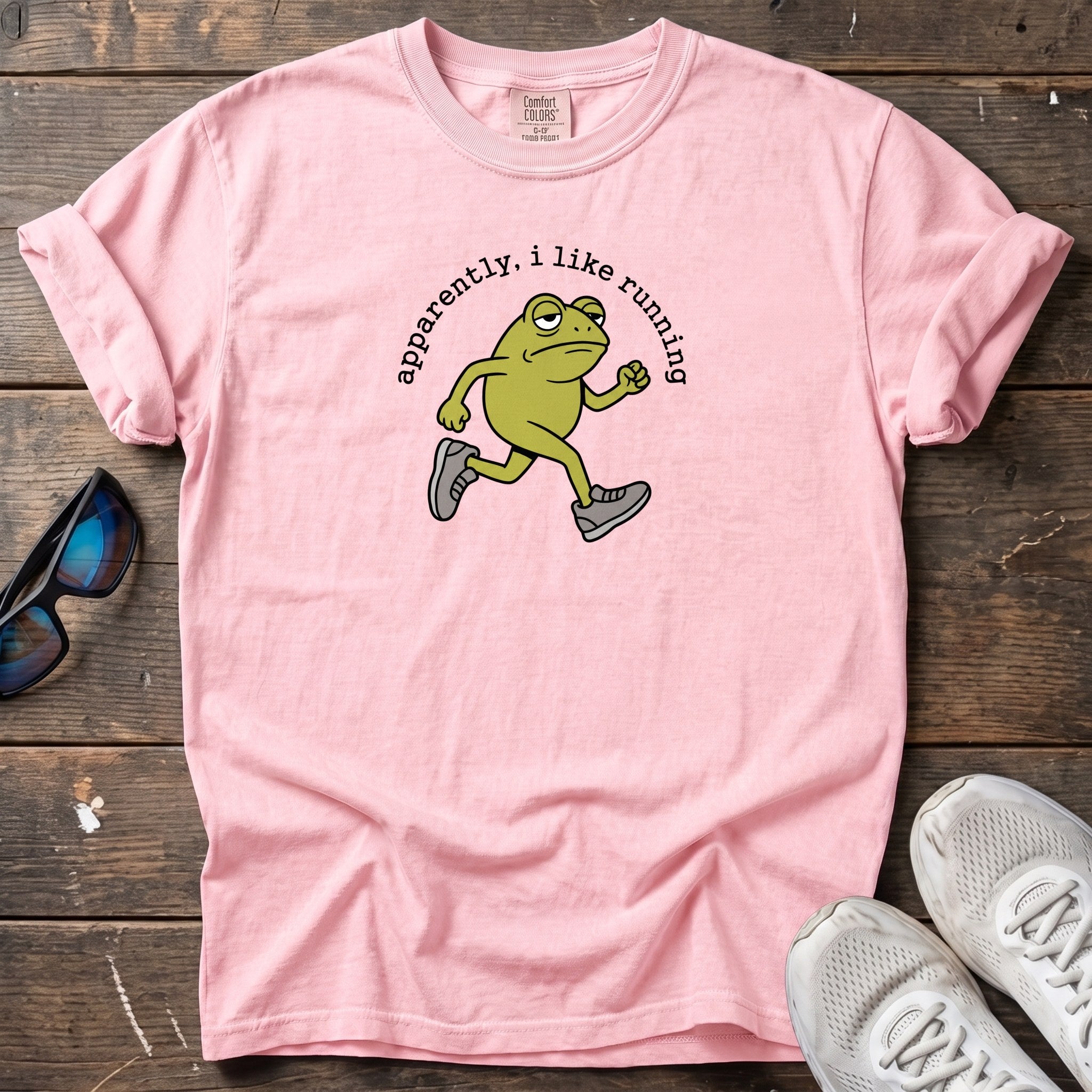 Apparently, I Like Running Tee — Blossom