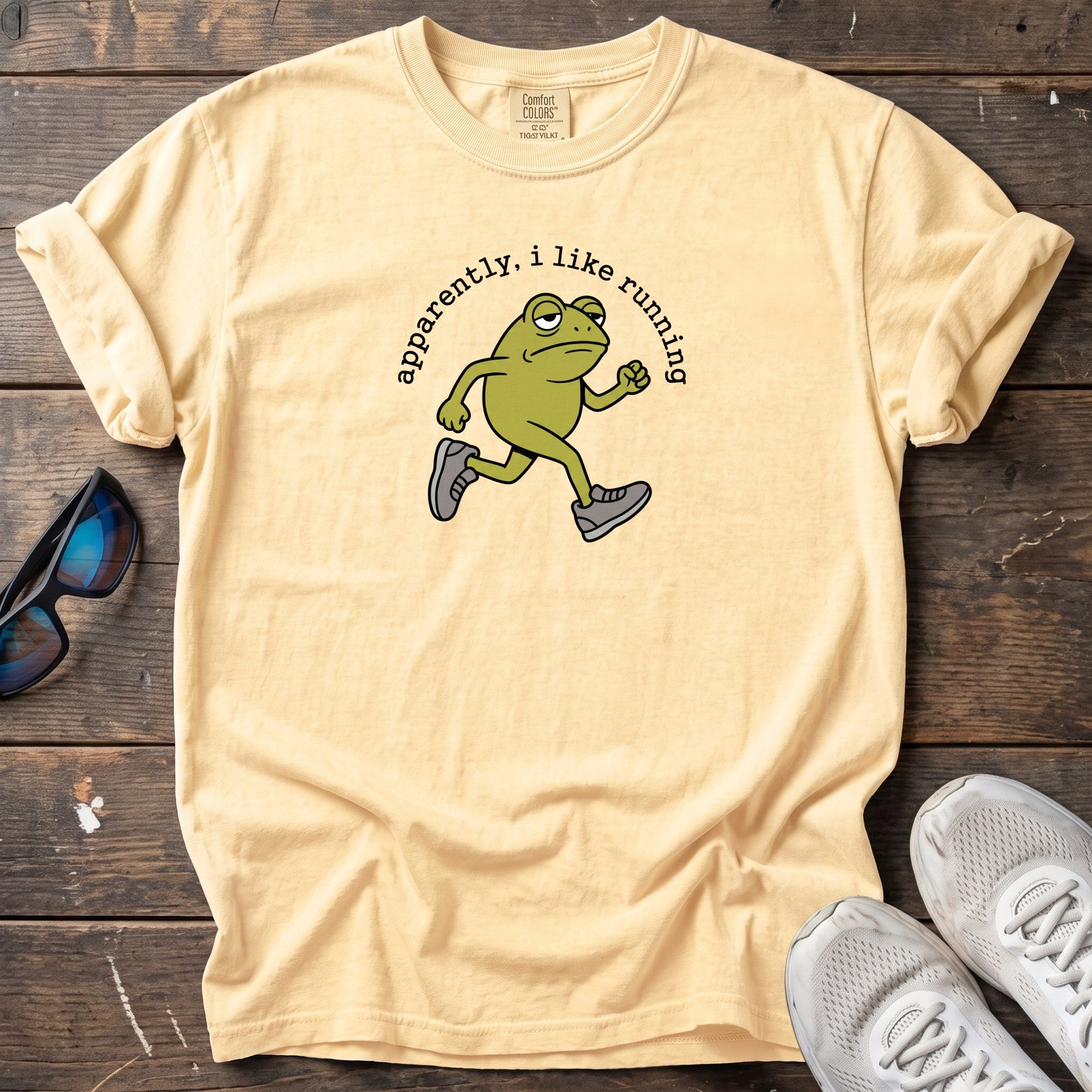 Apparently, I Like Running Tee — Butter
