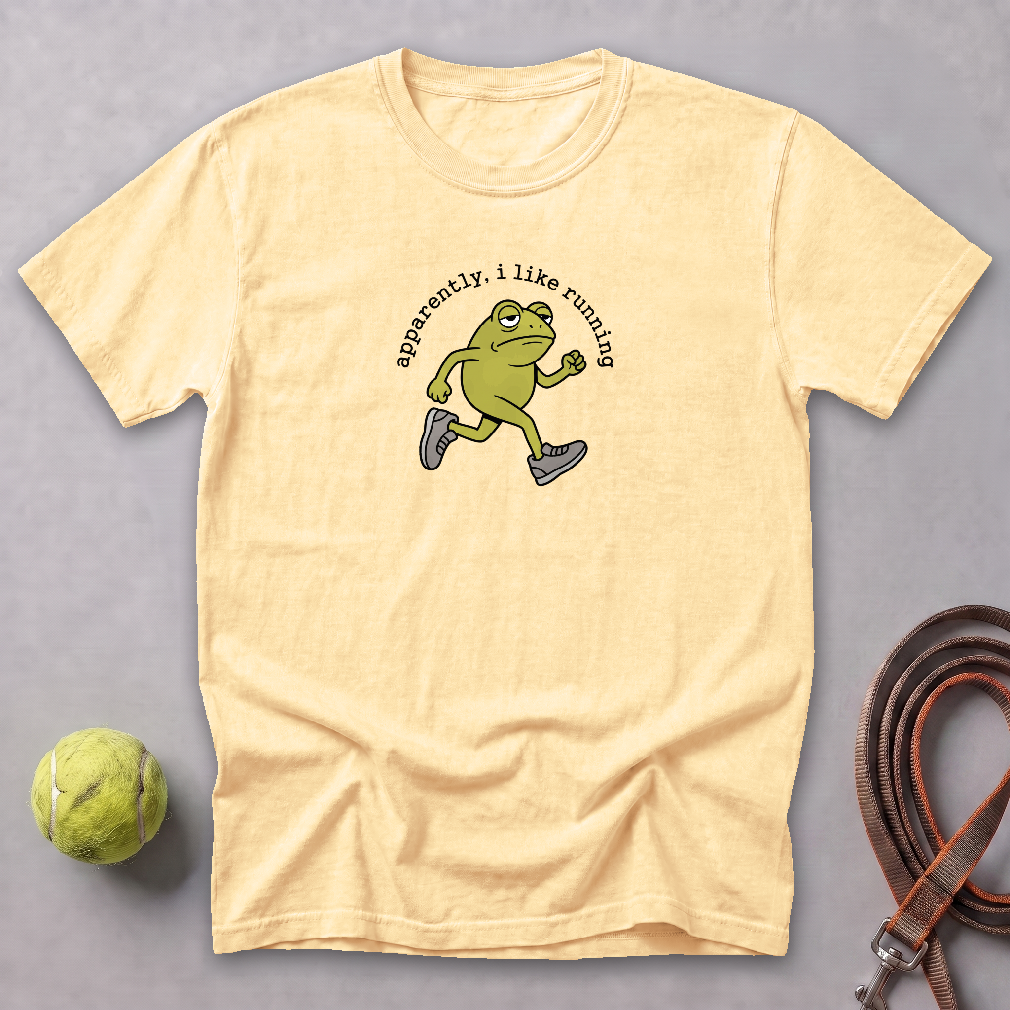 Apparently, I Like Running Tee — Butter