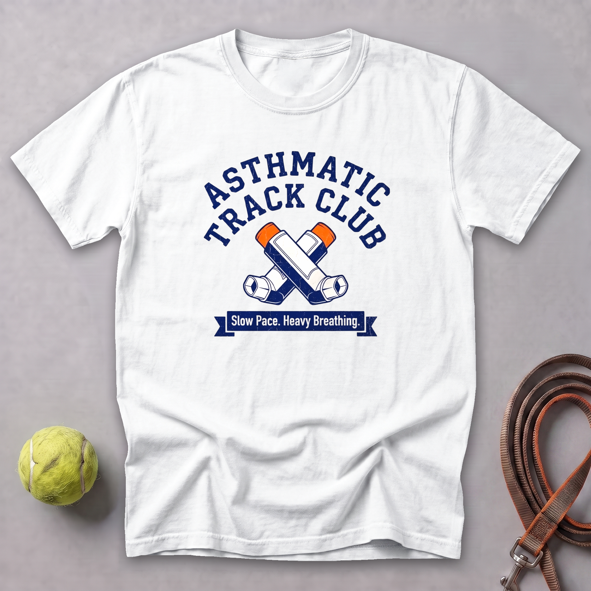 Asthmatic Track Club Tee — White
