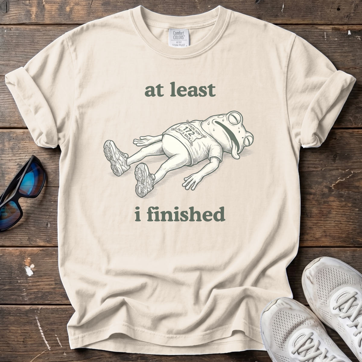 At Least I Finished Tee — Ivory