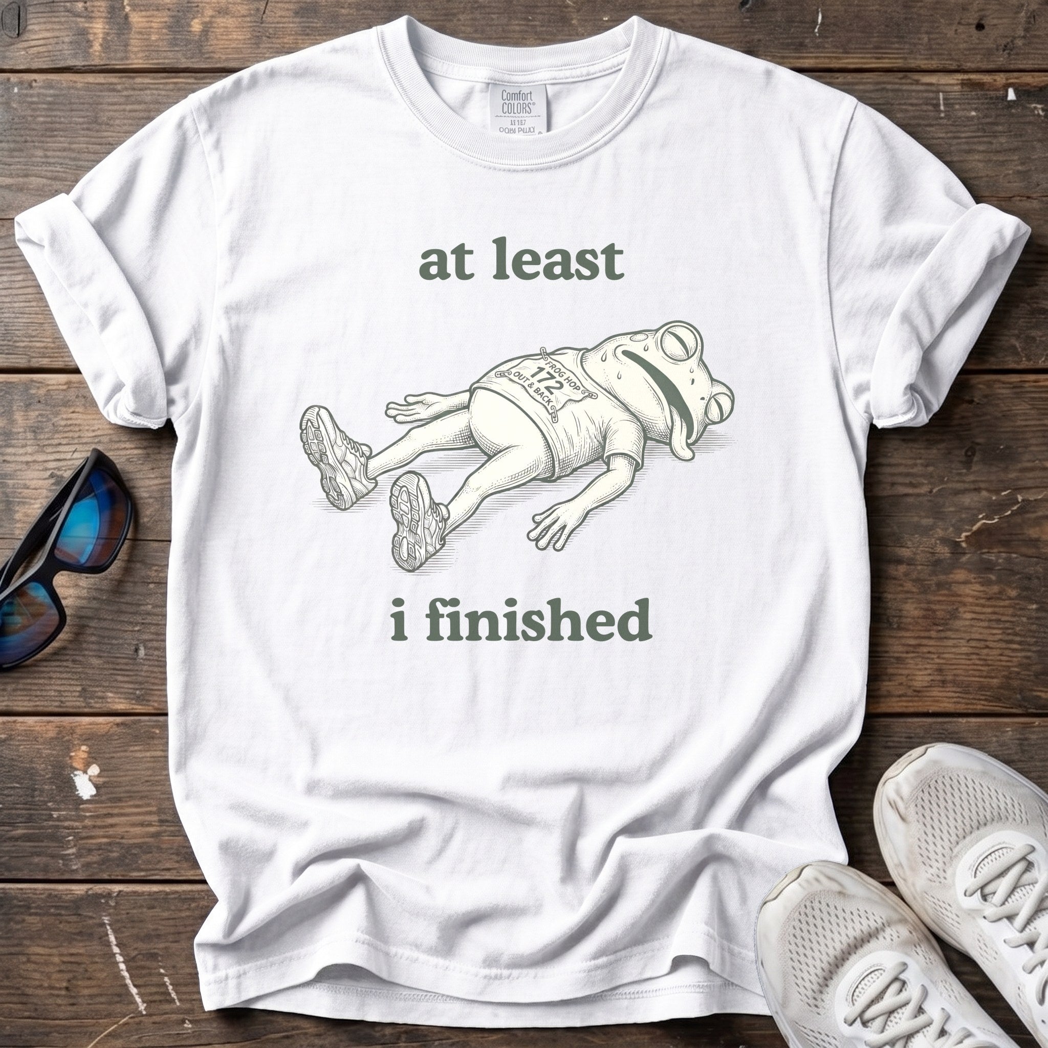 At Least I Finished Tee — White