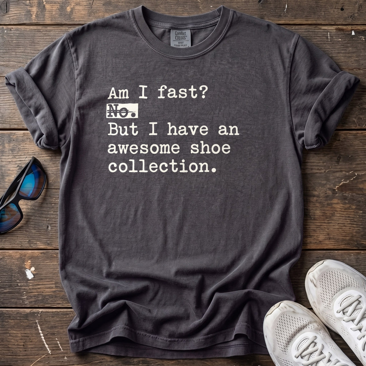 Awesome Shoe Collection Tee — Graphite