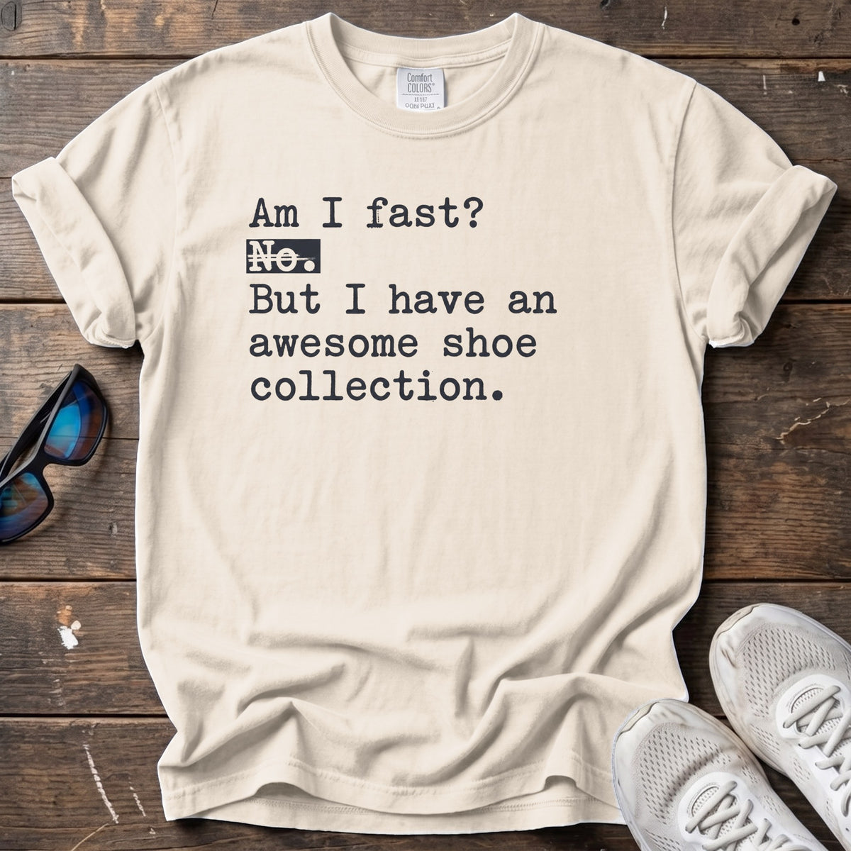 Awesome Shoe Collection Tee — Ivory
