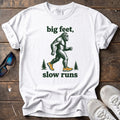 Big Feet, Slow Runs Tee — White