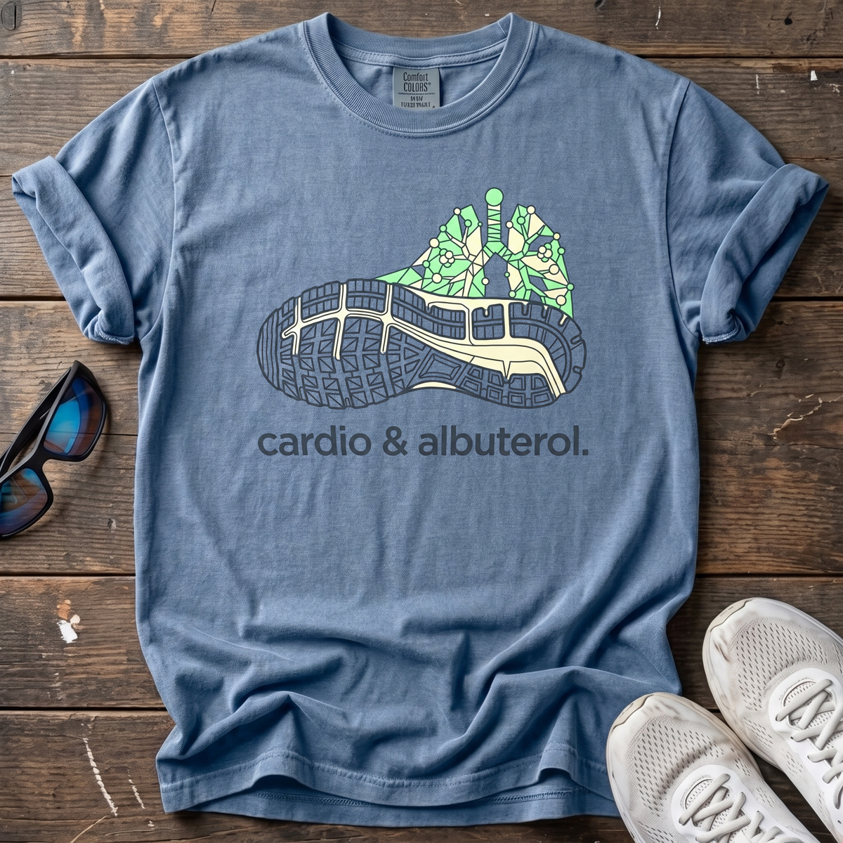 Cardio & Albuterol Tee — Blue Jean