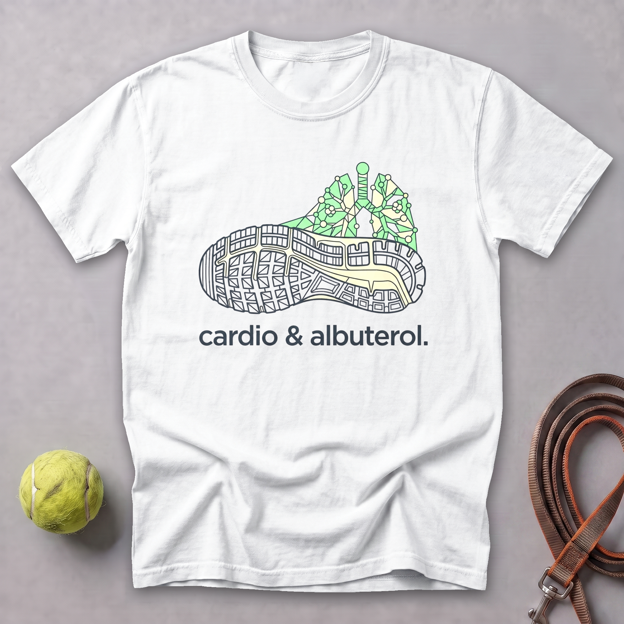 Cardio & Albuterol Tee — White