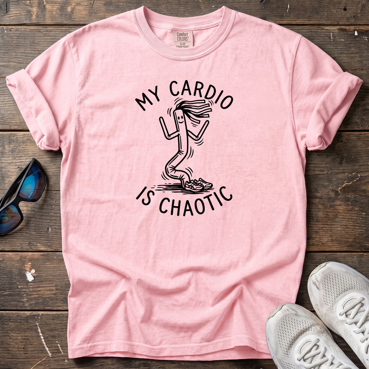 My Cardio Is Chaotic Tee — Blossom