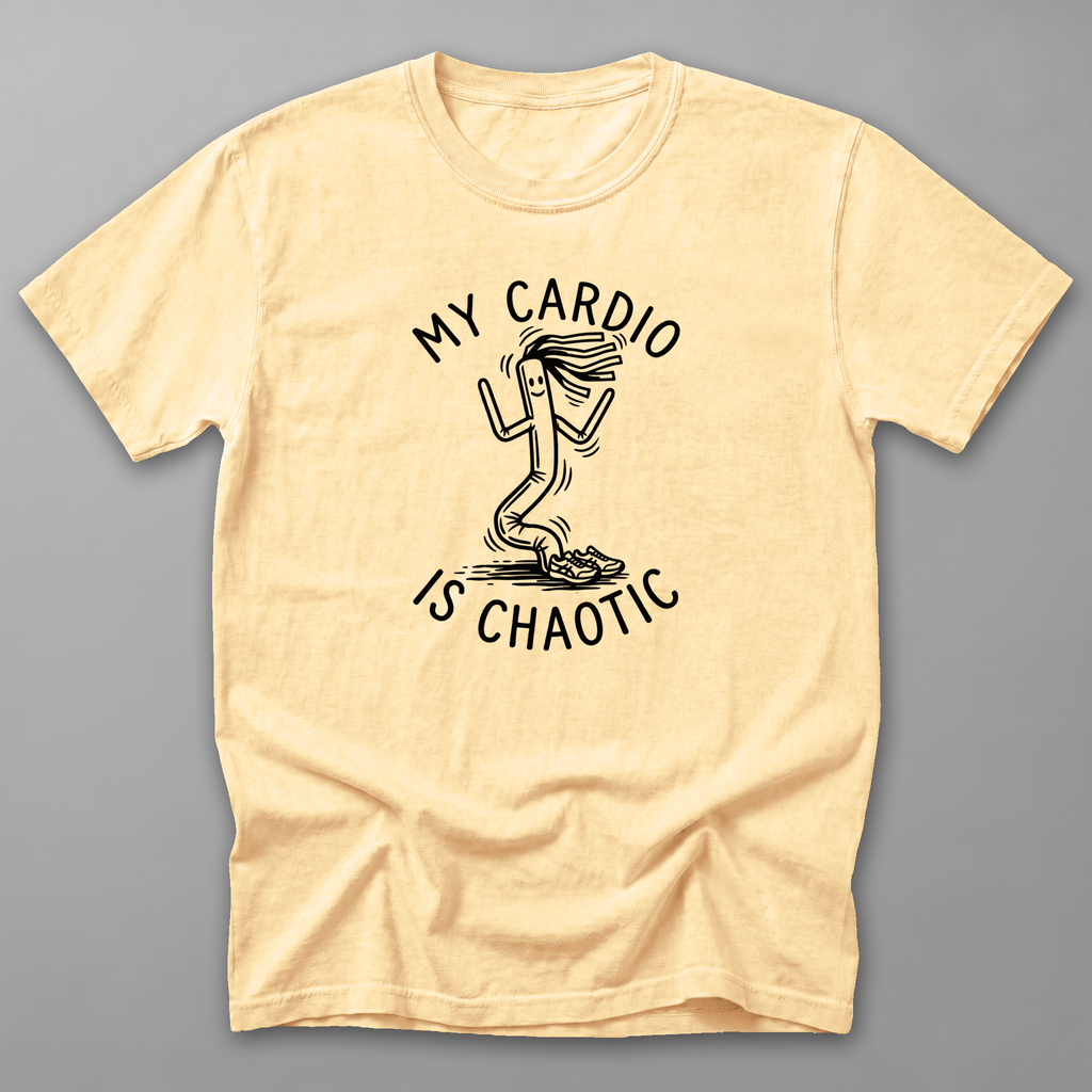 My Cardio Is Chaotic Tee — Butter