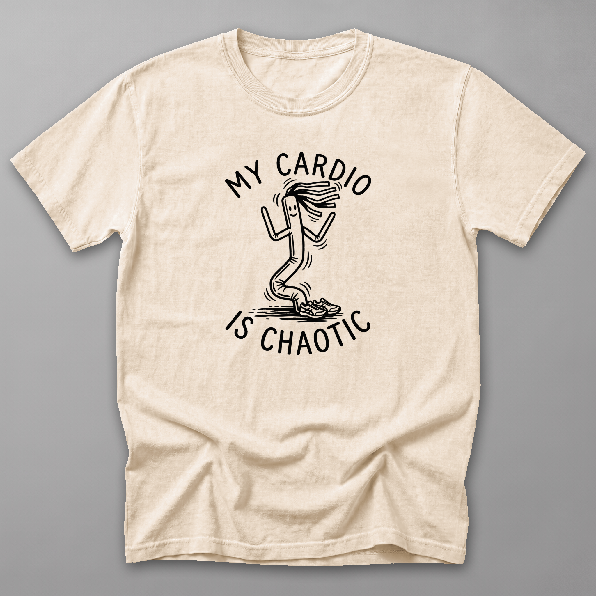My Cardio Is Chaotic Tee — Ivory