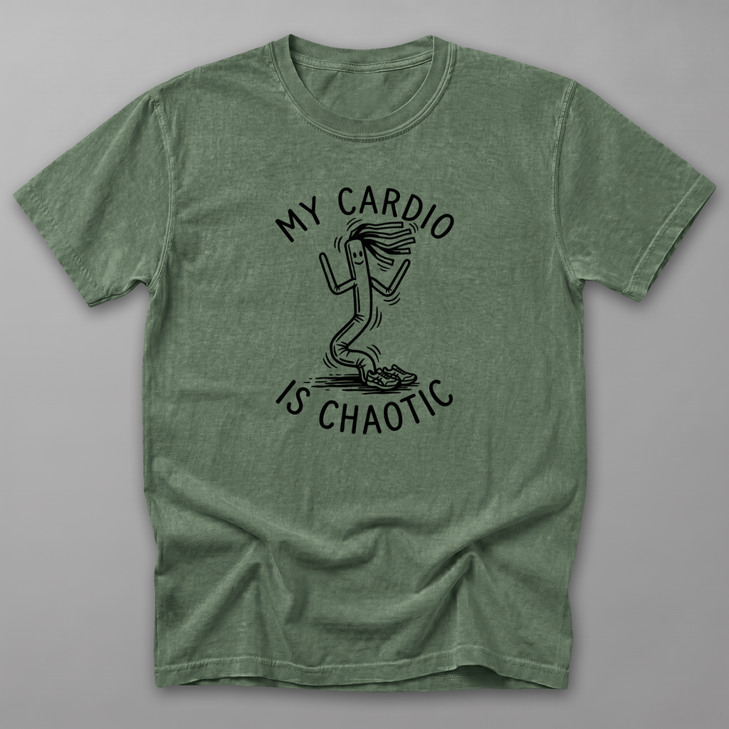 My Cardio Is Chaotic Tee — Moss