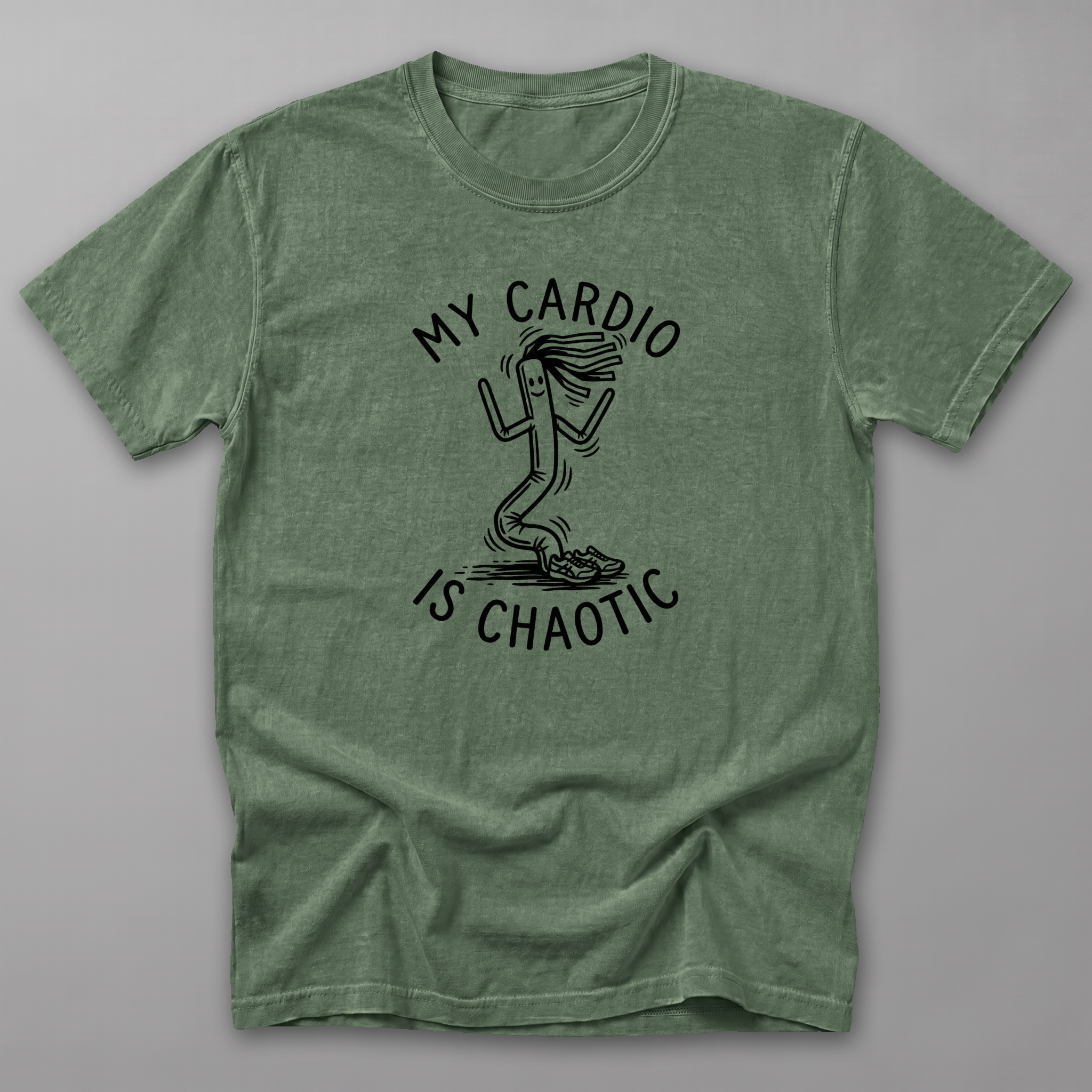 My Cardio Is Chaotic Tee — Moss
