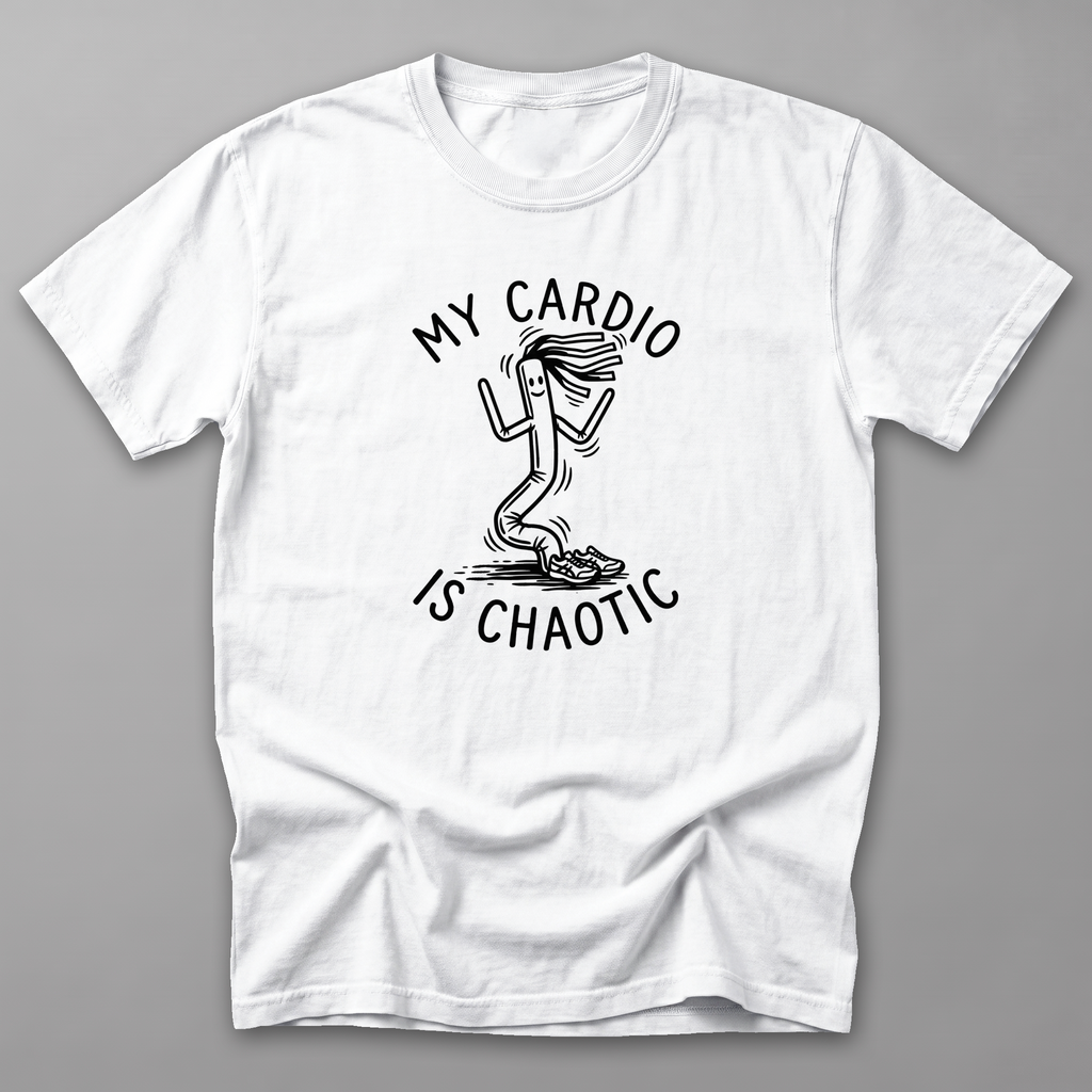 My Cardio Is Chaotic Tee — White