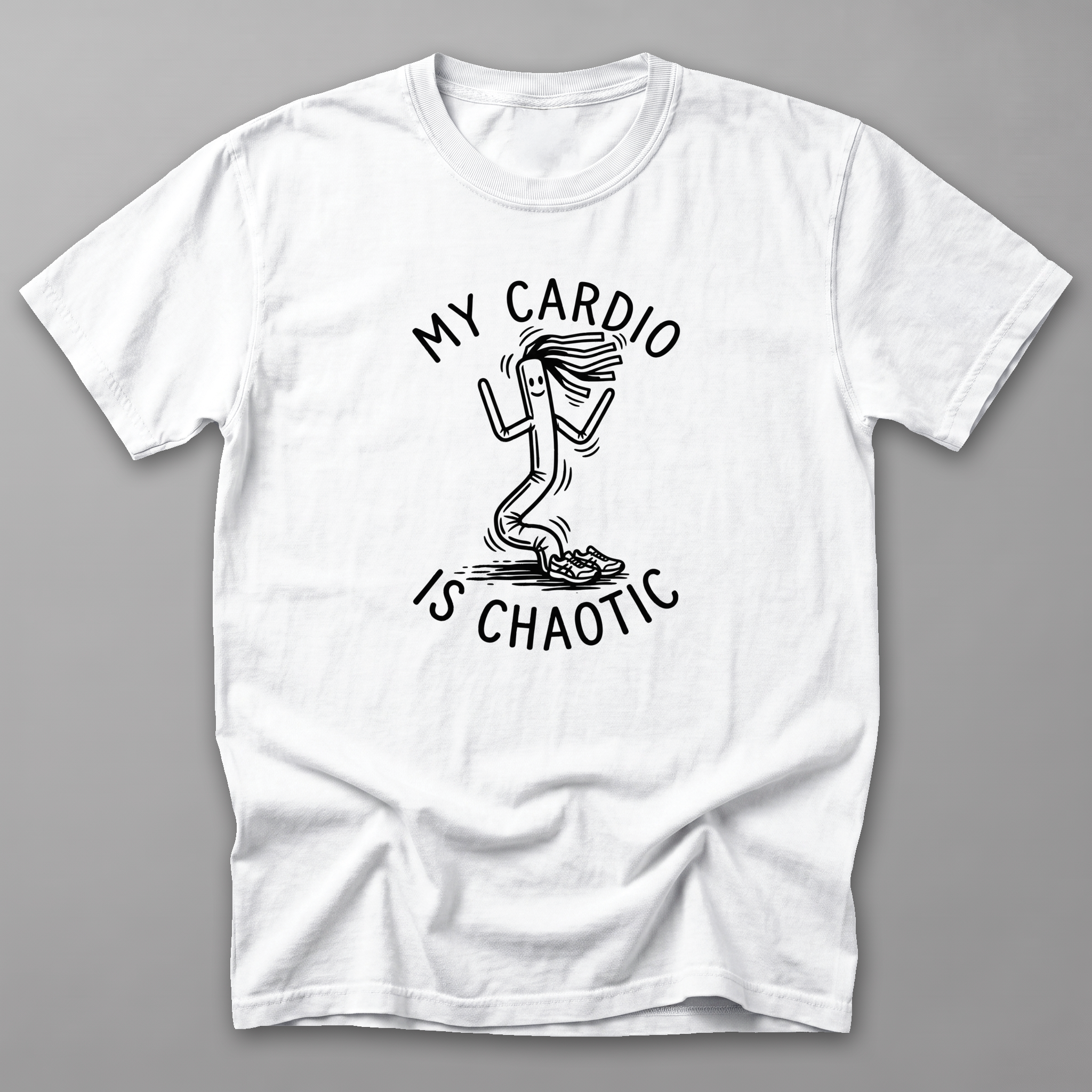 My Cardio Is Chaotic Tee — White