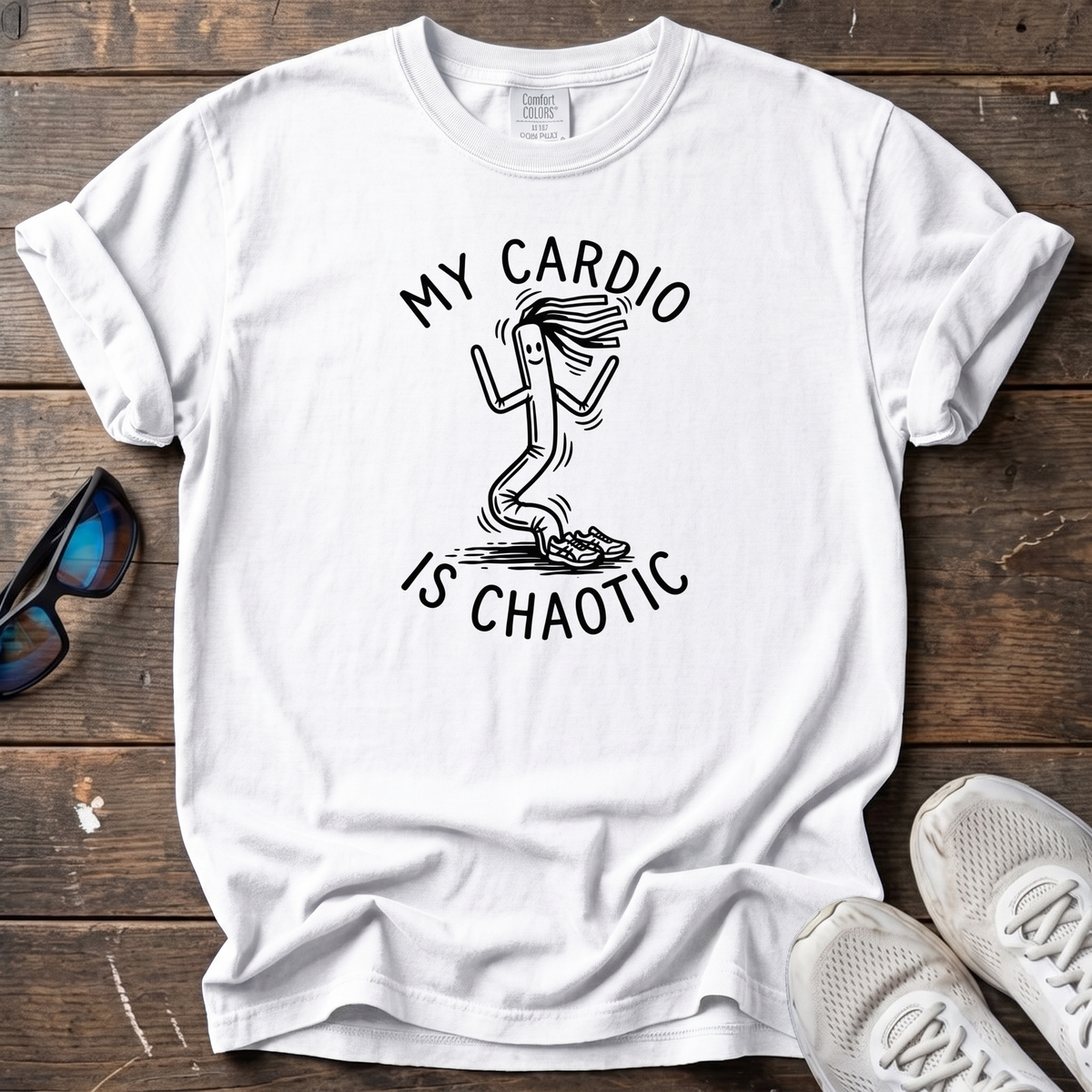 My Cardio Is Chaotic Tee — White