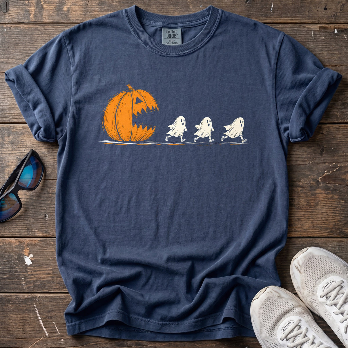 Chasing Ghosts Tee — True Navy