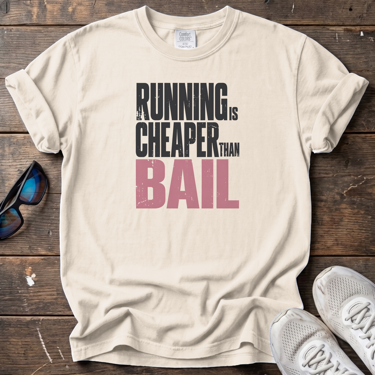 Cheaper than Bail Tee — Ivory