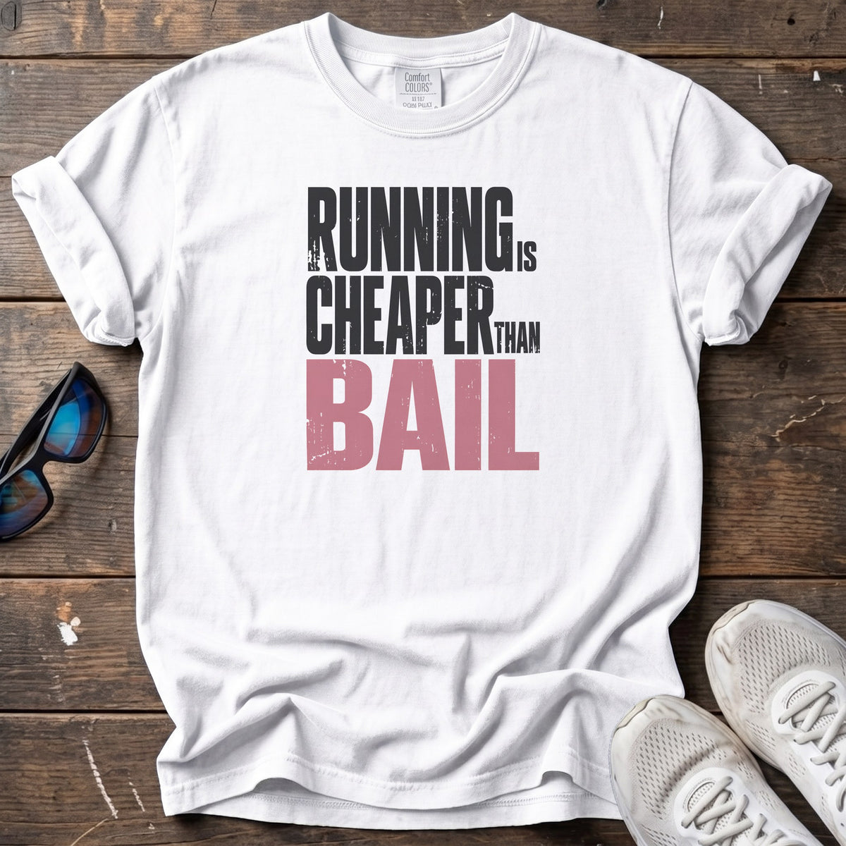 Cheaper than Bail Tee — White