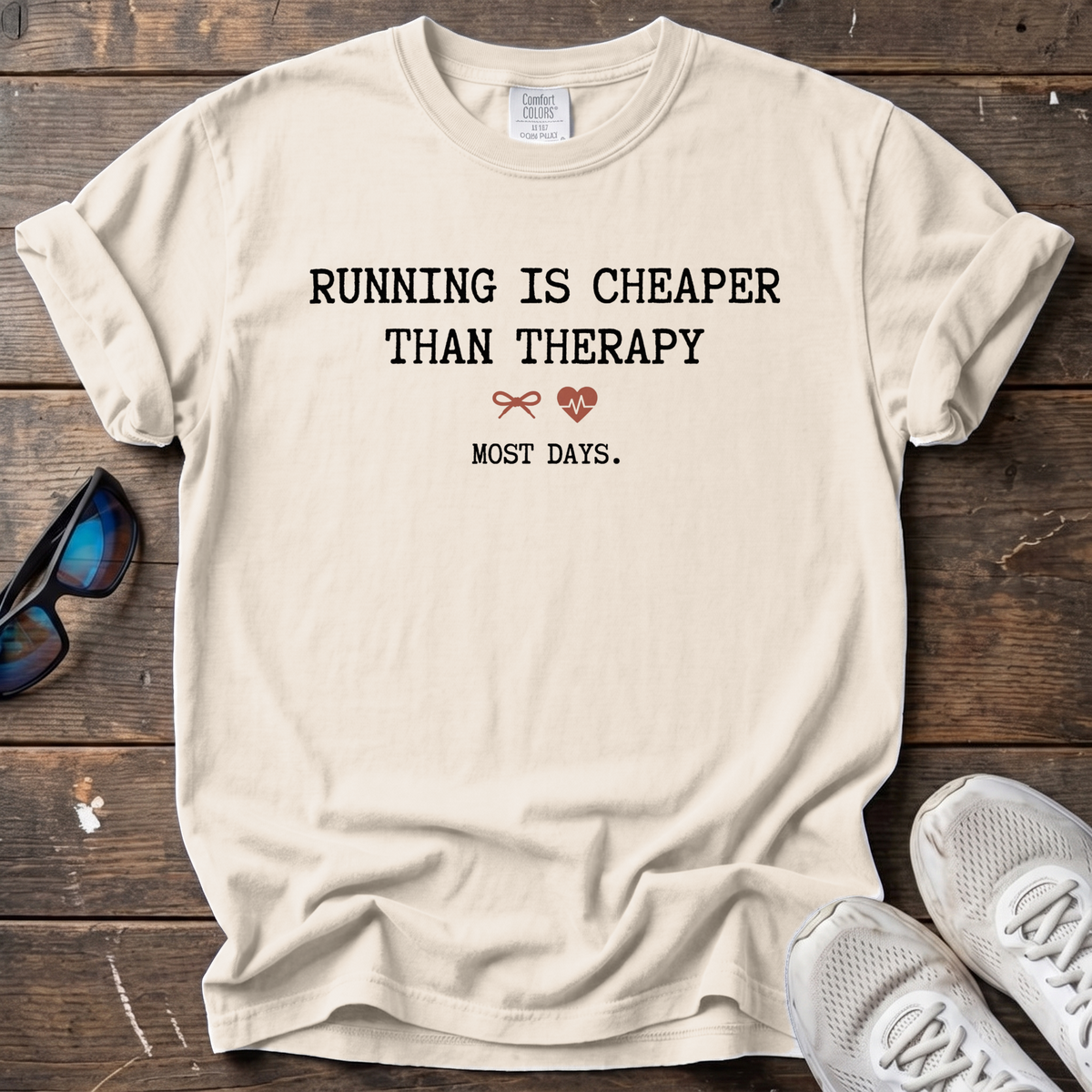 Cheaper Than Therapy Tee — Ivory