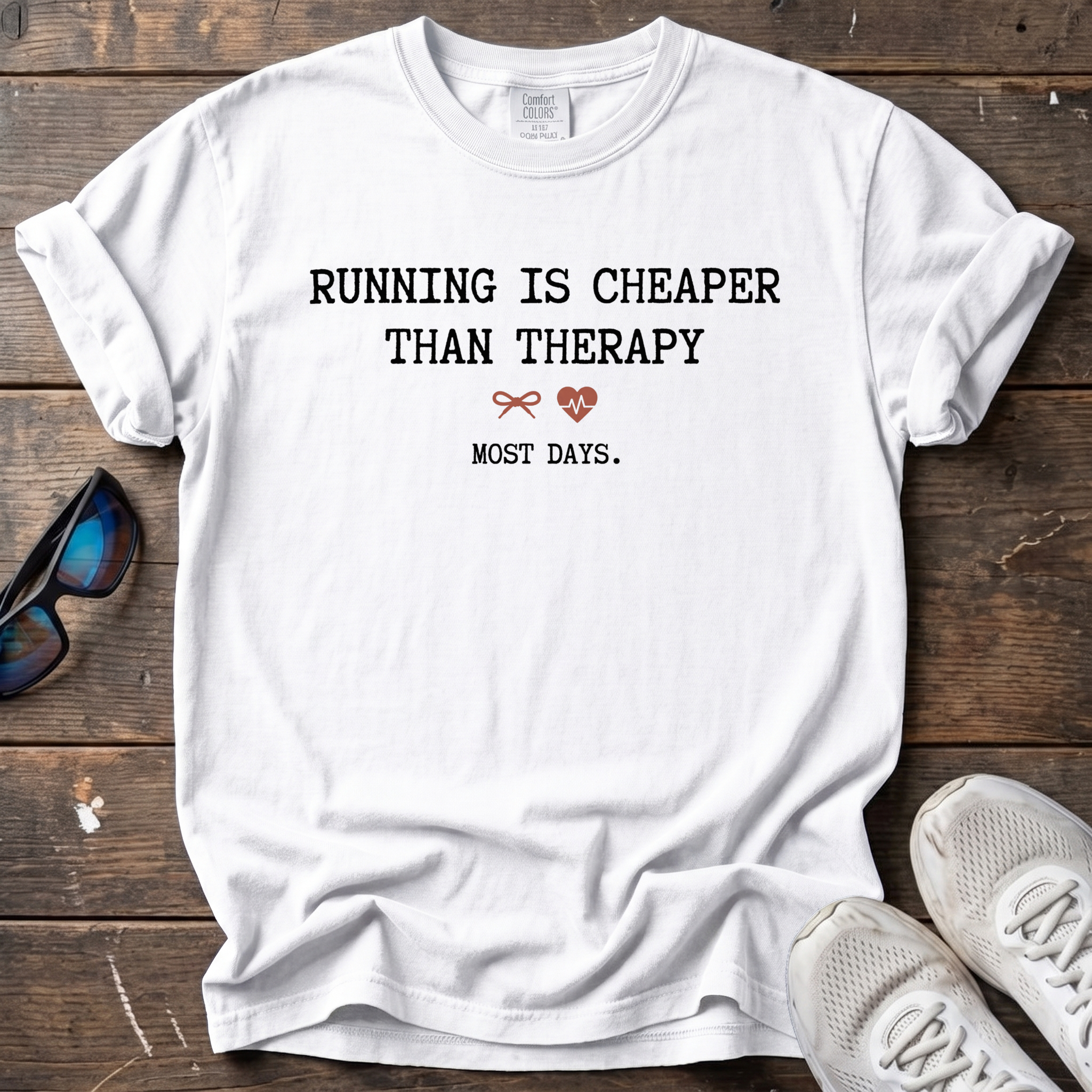 Cheaper Than Therapy Tee — White