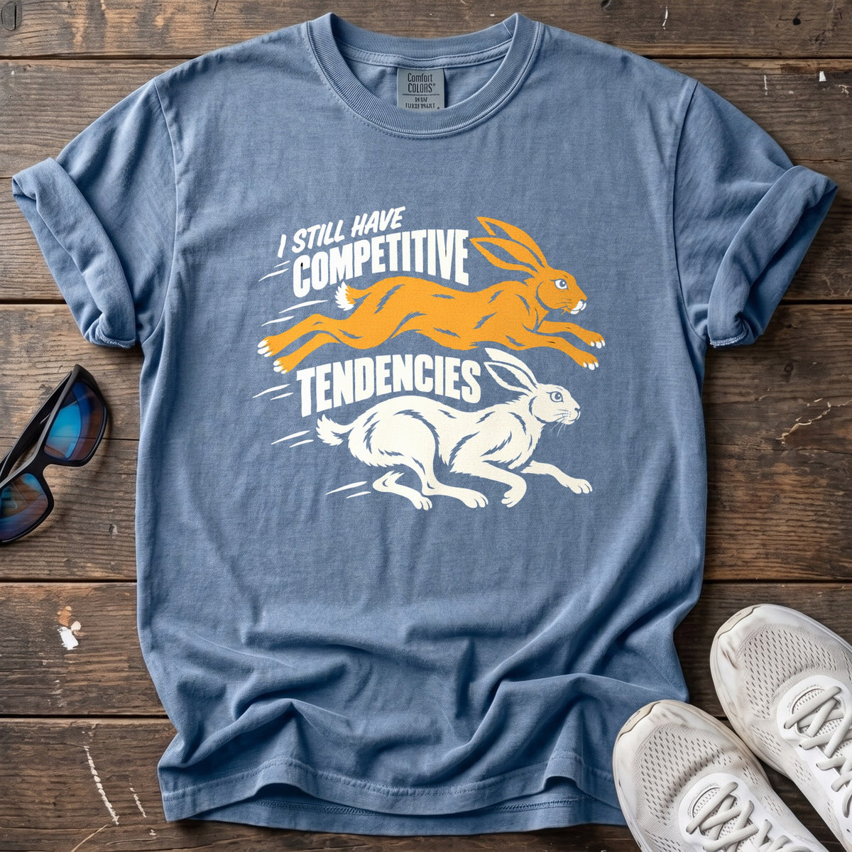 Competitive Tendencies Tee — Blue Jean