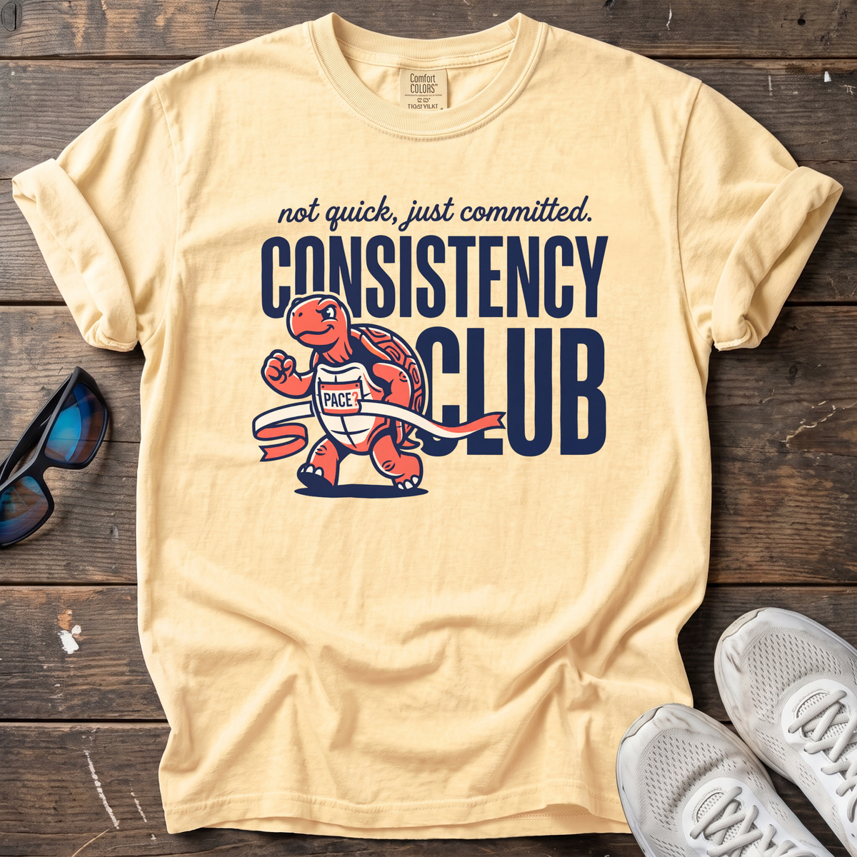 Consistency Club Tee — Butter