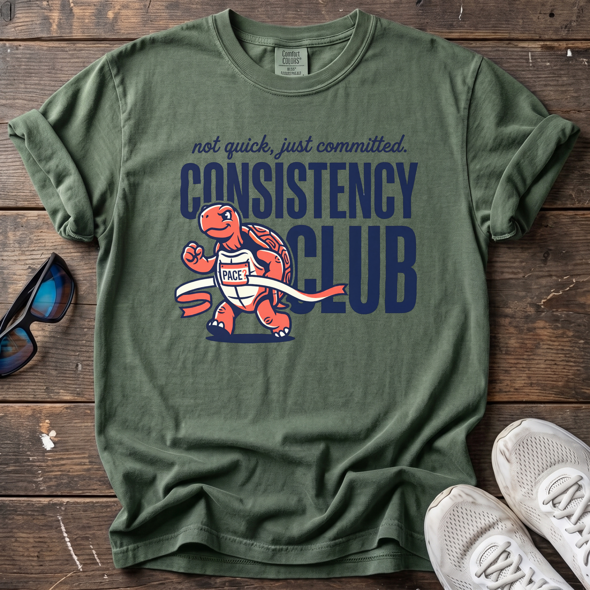 Consistency Club Tee — Moss