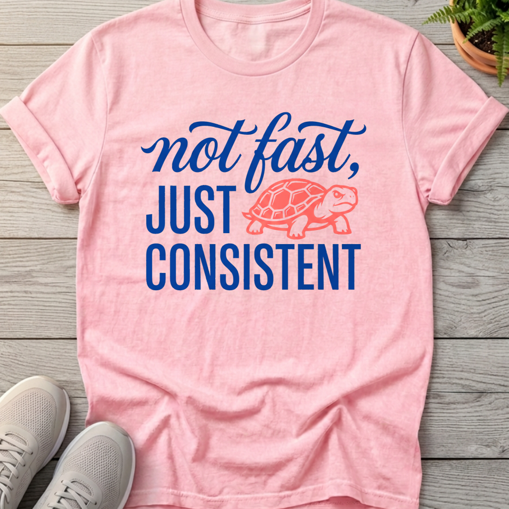 Consistent Determined Turtle Tee — Blossom