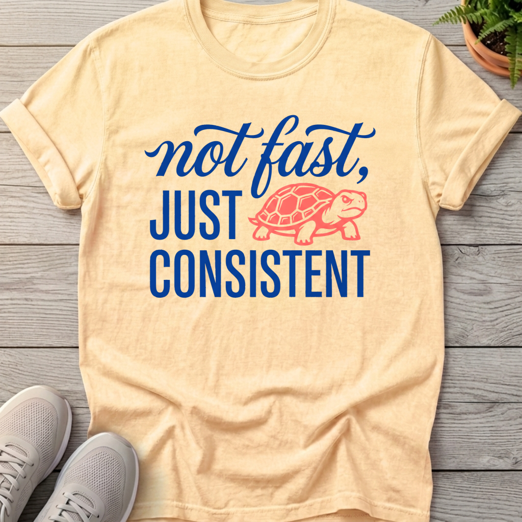 Consistent Determined Turtle Tee — Butter