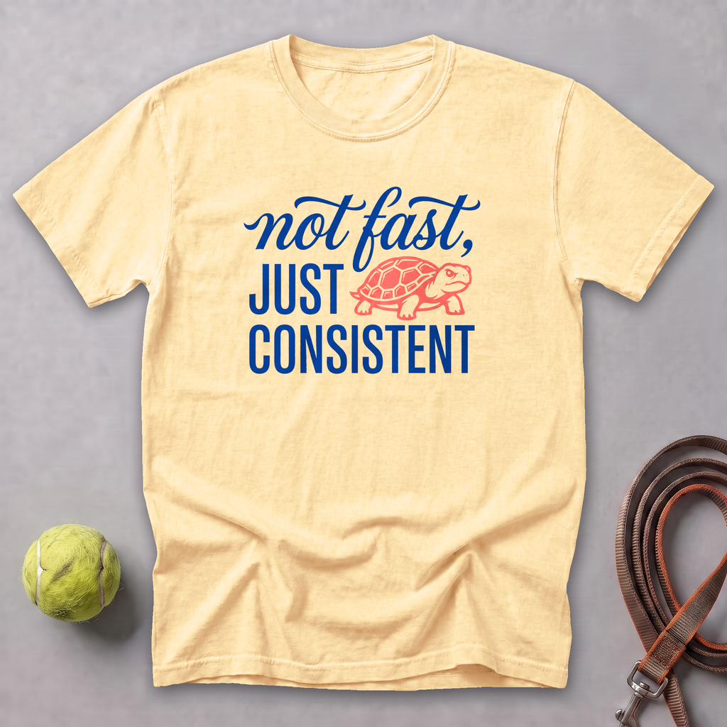 Consistent Determined Turtle Tee — Butter