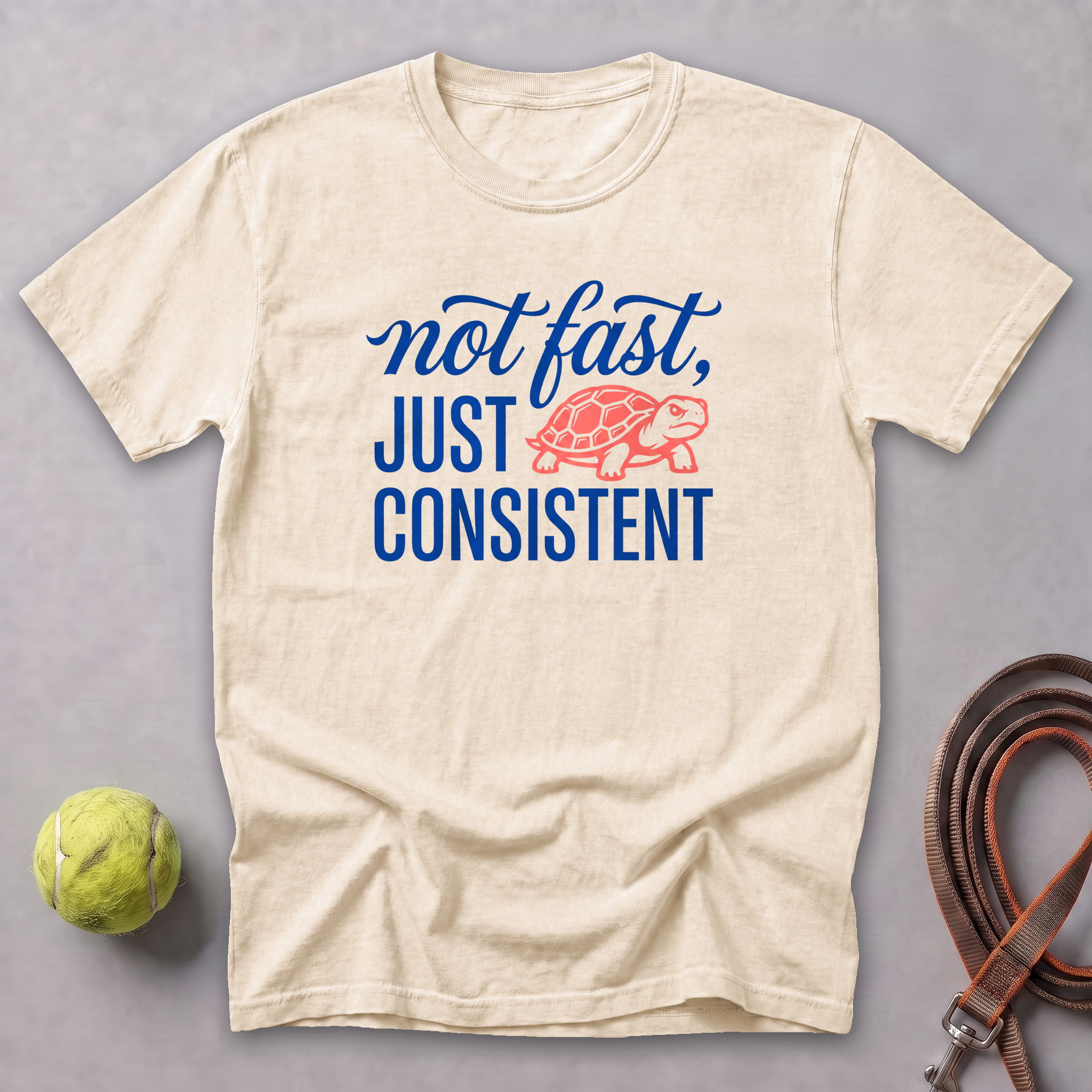Consistent Determined Turtle Tee — Ivory