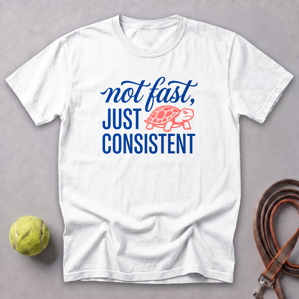 Consistent Determined Turtle Tee — White