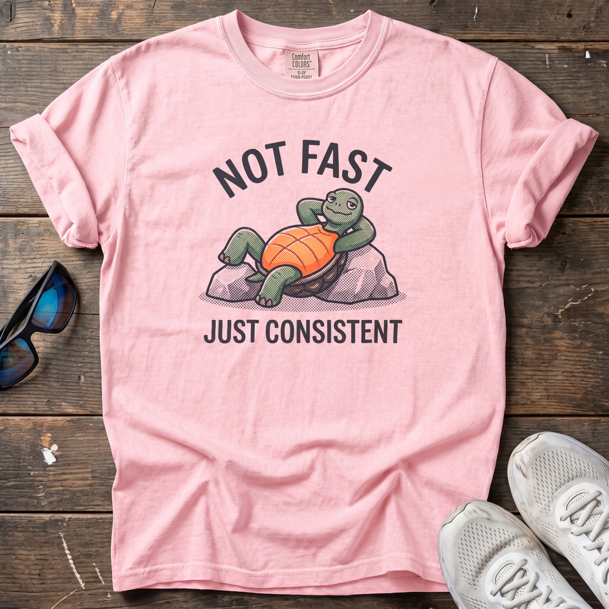 Consistent Turtle Tee — Blossom