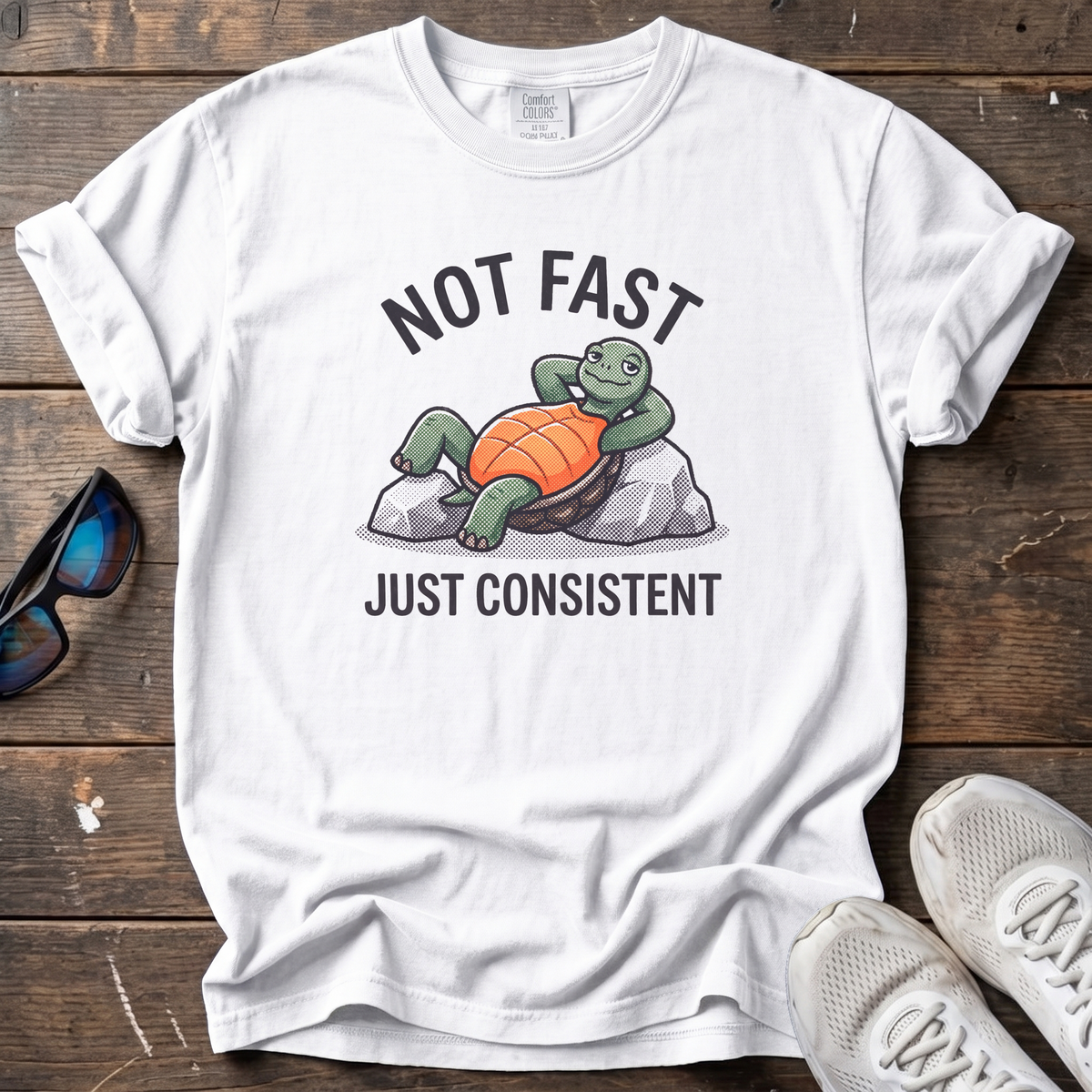 Consistent Turtle Tee — White