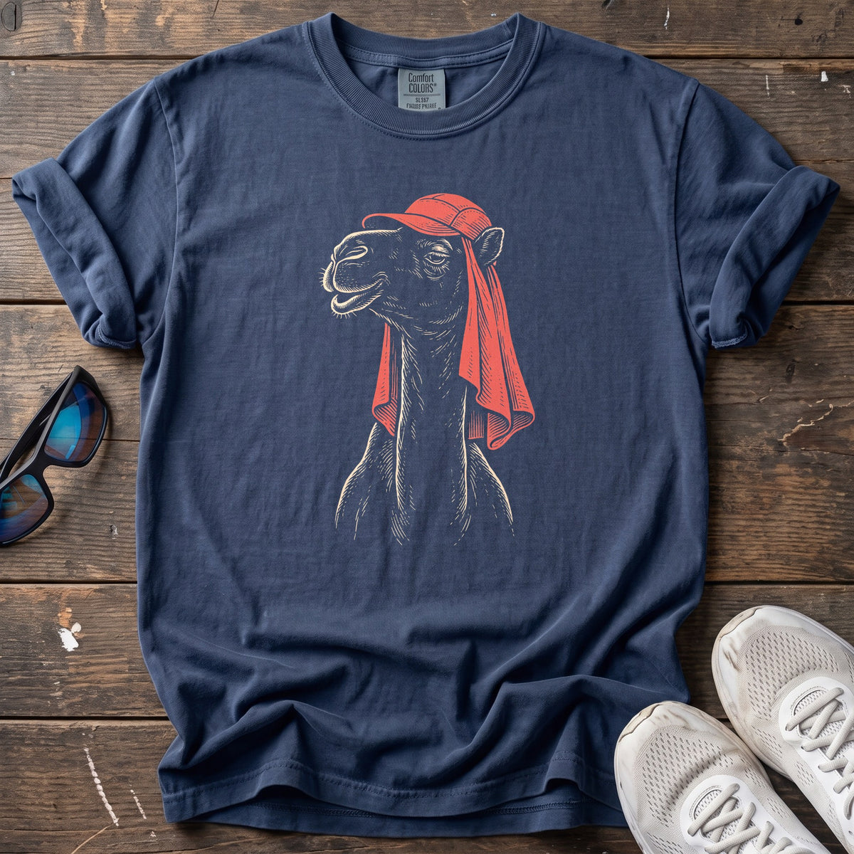 Cool as a Camel Tee — True Navy