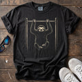 Cross Trained Sloth Tee — Black